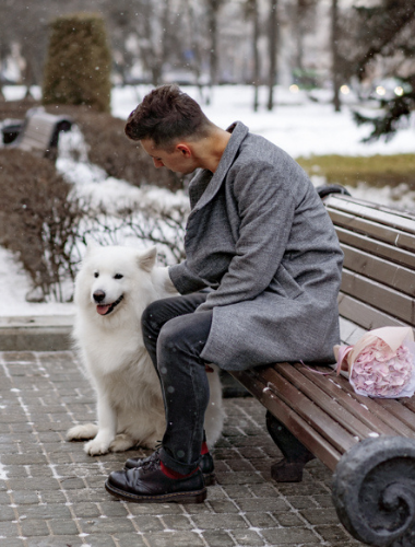 DOG OWNER READY TO PROPOSE